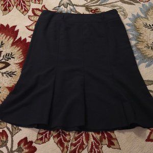 Larry Levine black paneled classic skirt